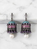 Midnight Bloom Jhumkas