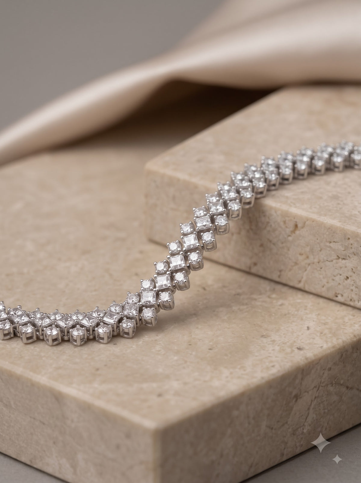 Luminous Geometric Stellar Bracelet