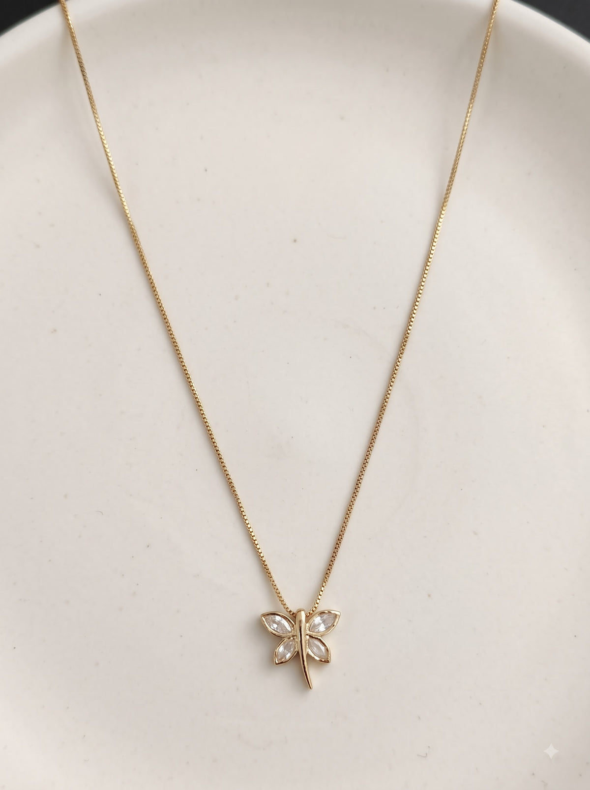 Etheria Crystal Dragonfly Pendant