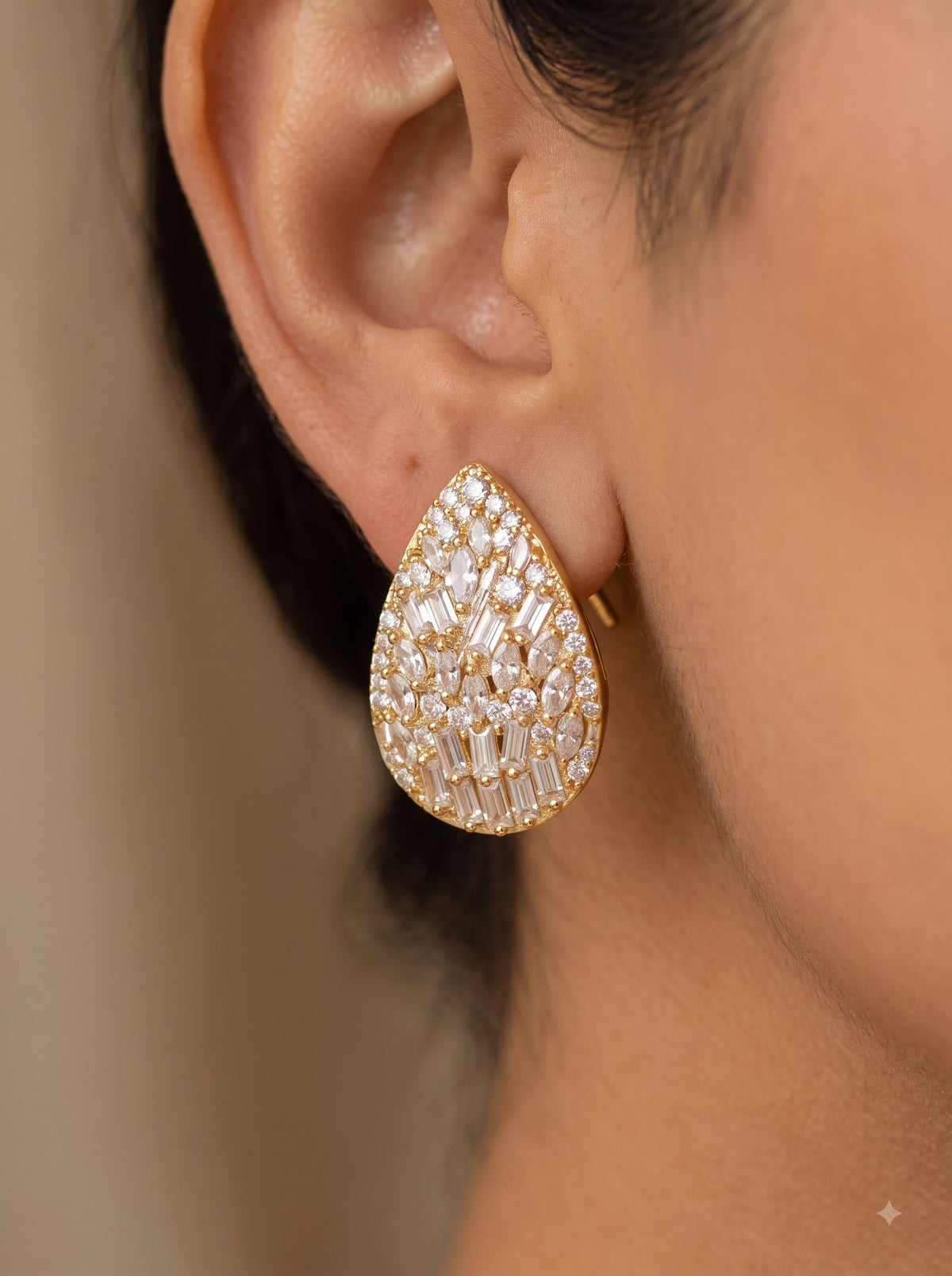 The Gilded Prism Teardrop