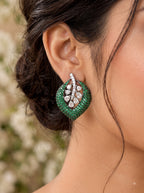 The Verdant Leaf Crystalline Stud
