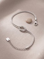 Silver Knot Statement Bracelet
