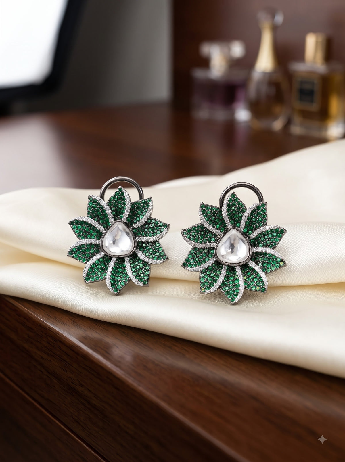 The Emerald Bloom Stud
