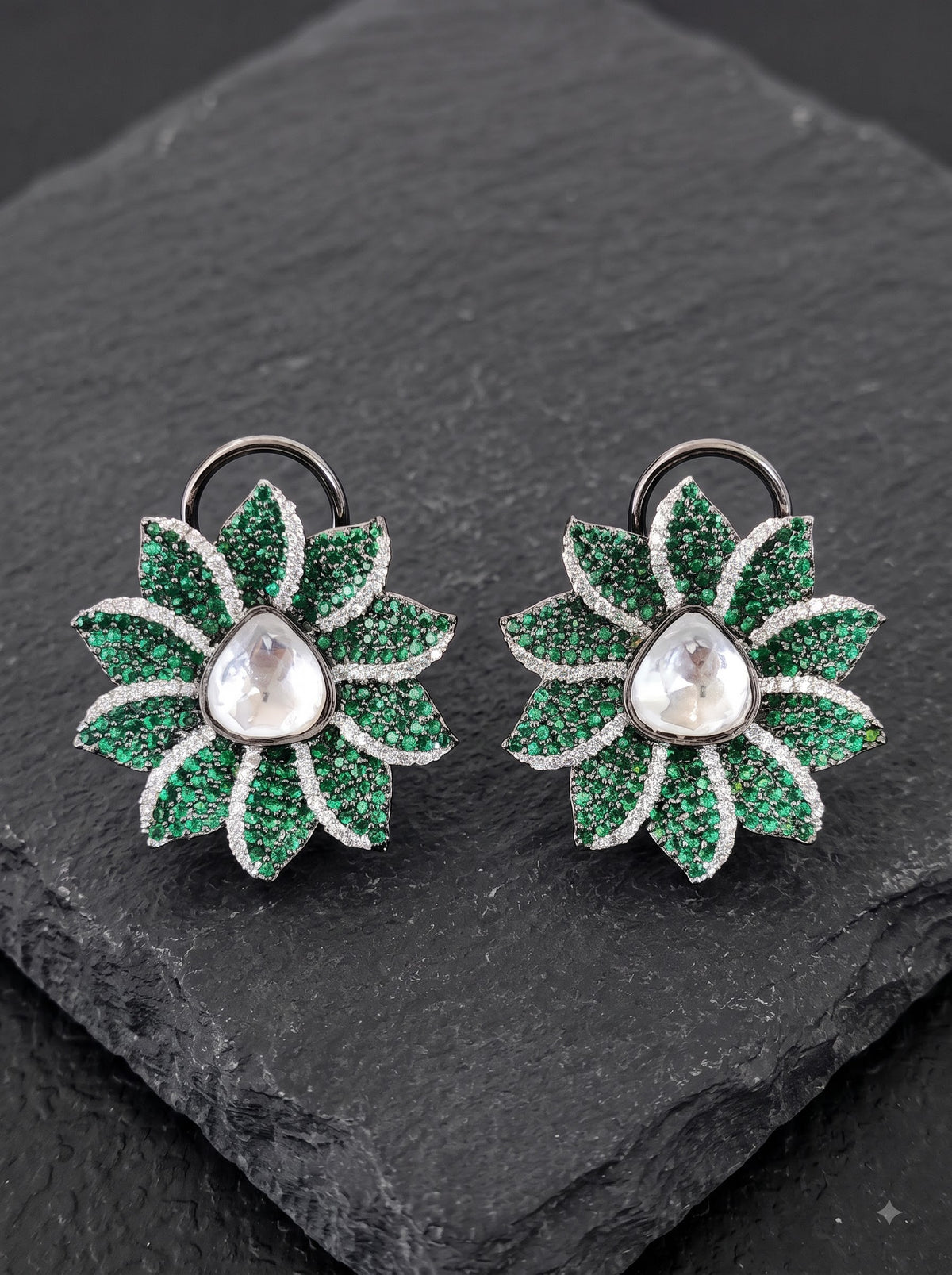The Emerald Bloom Stud