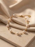 Lustre Pearl Link Bracelet