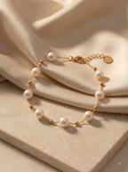Lustre Pearl Link Bracelet
