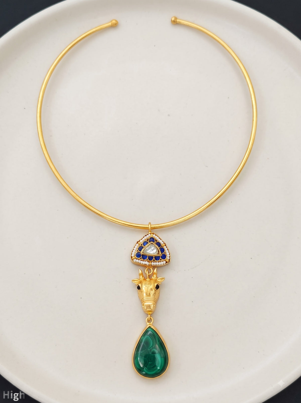 Taurus Emerald Artisan Choker