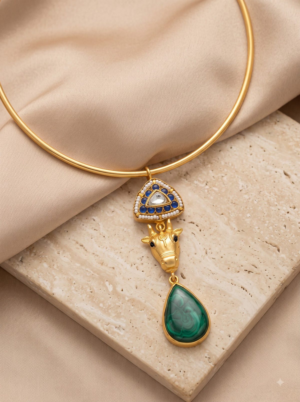 Taurus Emerald Artisan Choker