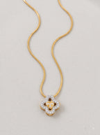 Clover Blossom Gold Pendant