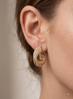 The Aura Gilded Hoop