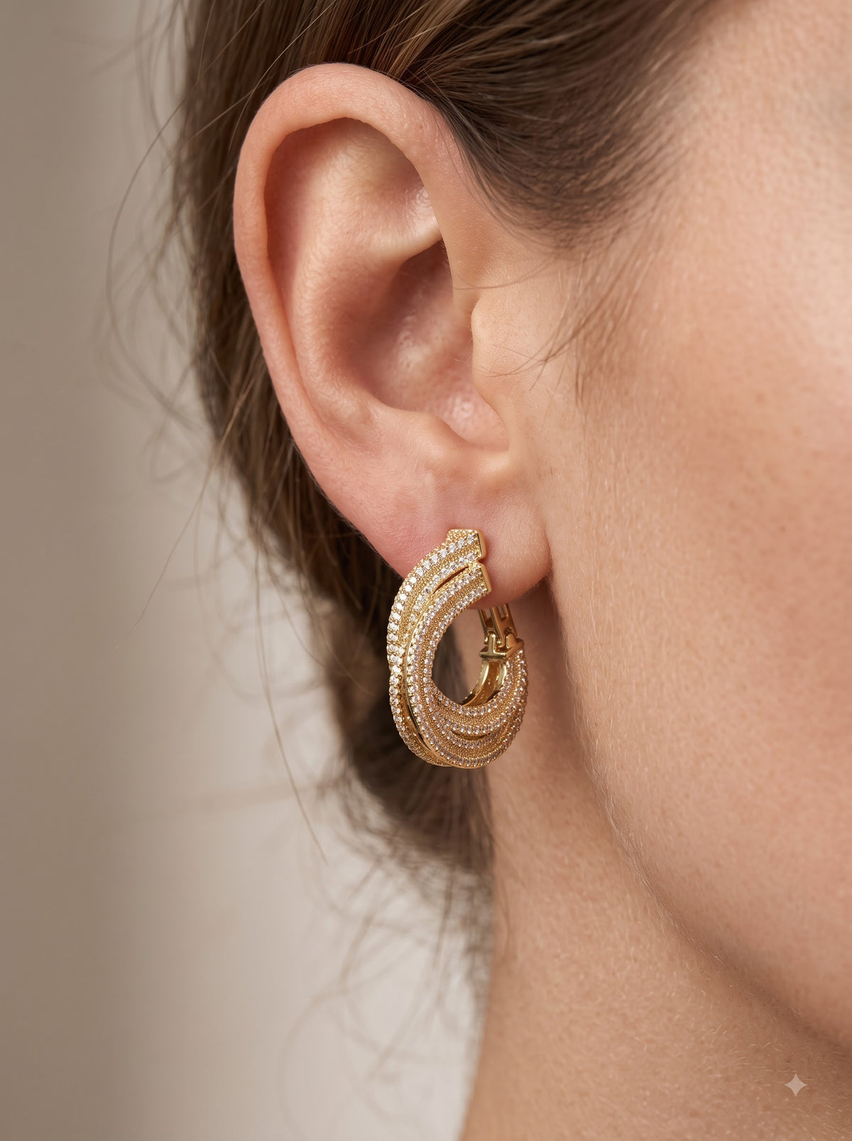 The Aura Gilded Hoop