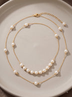 Lumina Pearl & Gold Chain Suite