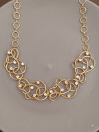 Etheria Abstract Gold Necklace