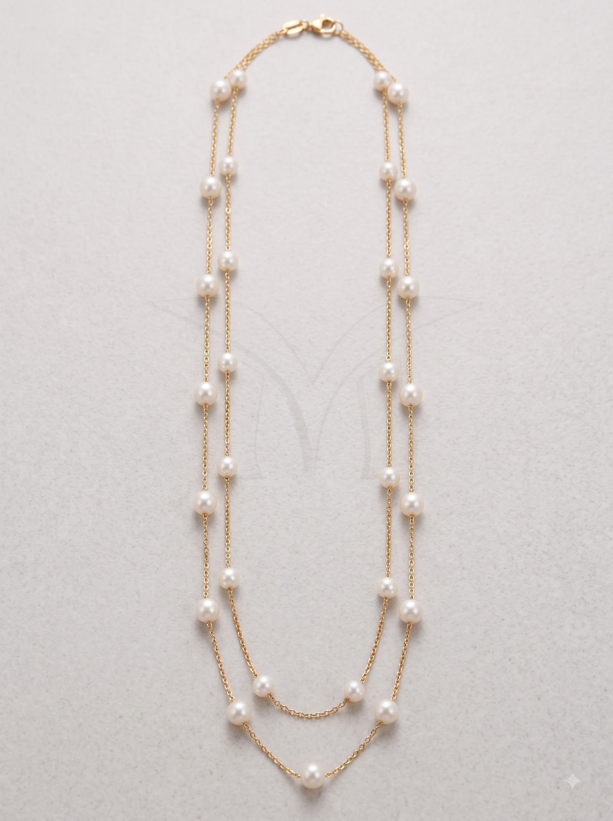 Lumina Multi Strand Pearl Necklace