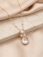 Celestial Gold Solitaire Pendant