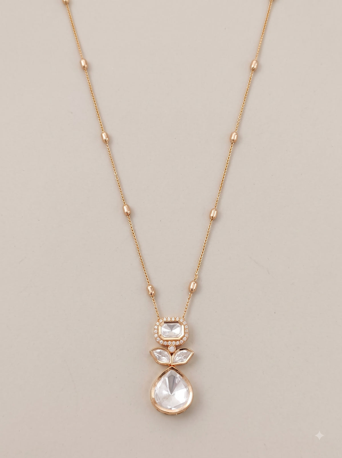Celestial Gold Solitaire Pendant