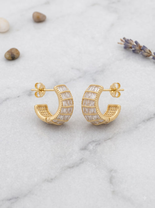 The Aura Baguette Hoop