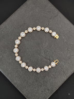 Luminous Geometric Gold Bracelet