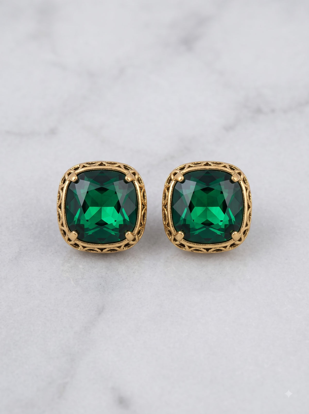 The Emerald Mosaic Stud
