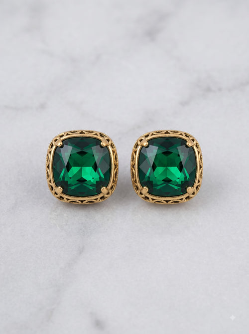 The Emerald Mosaic Stud