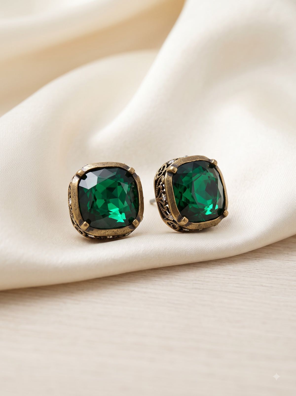 The Emerald Mosaic Stud