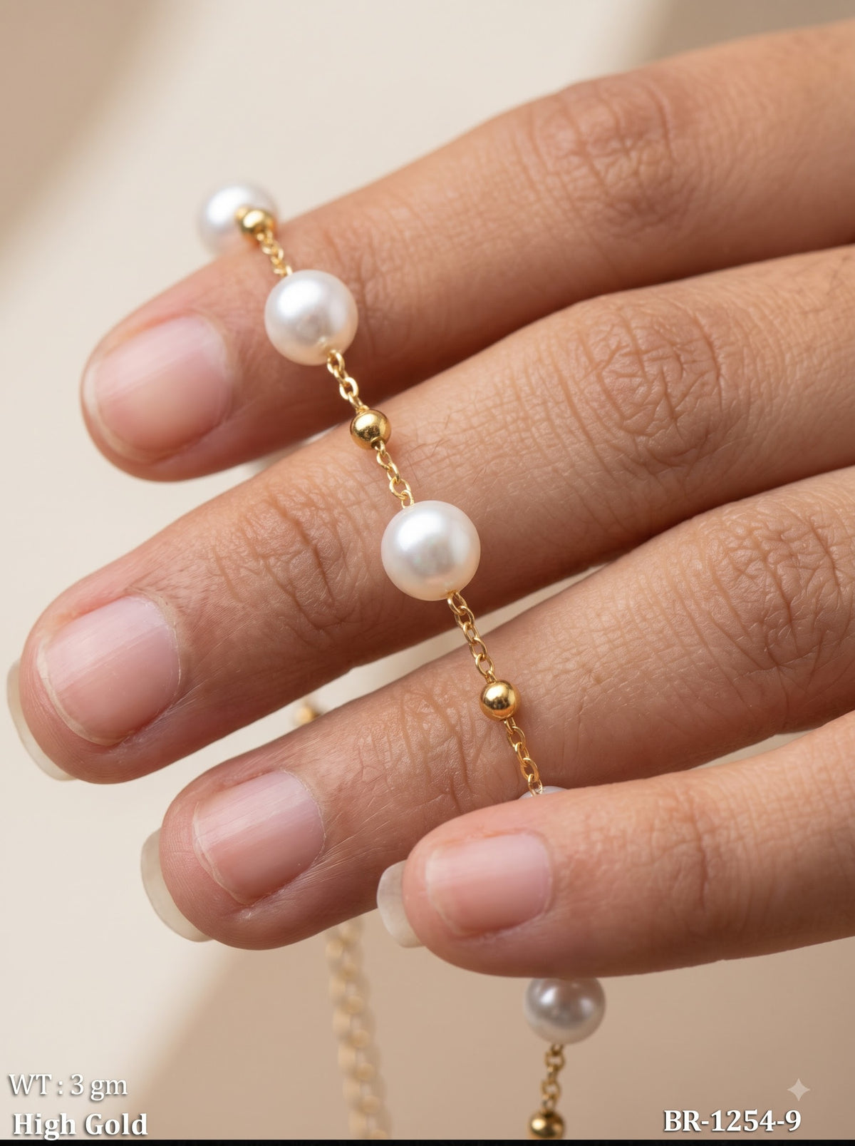 Lustre Pearl Link Bracelet