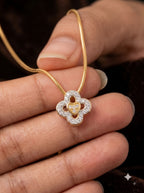 Clover Blossom Gold Pendant
