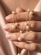 Lumina Multi Strand Pearl Necklace