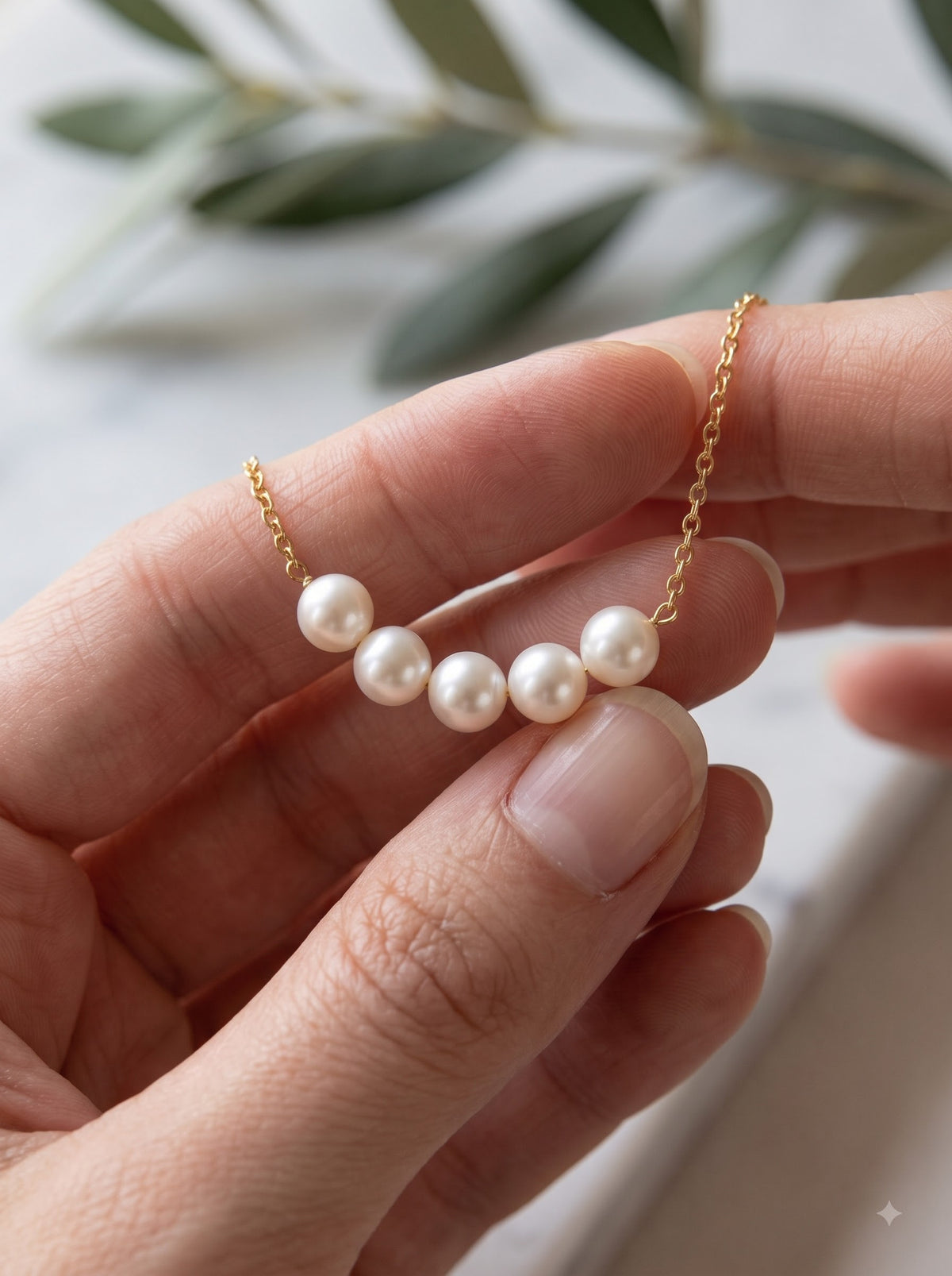 Lumina Pearl Solitaire Necklace