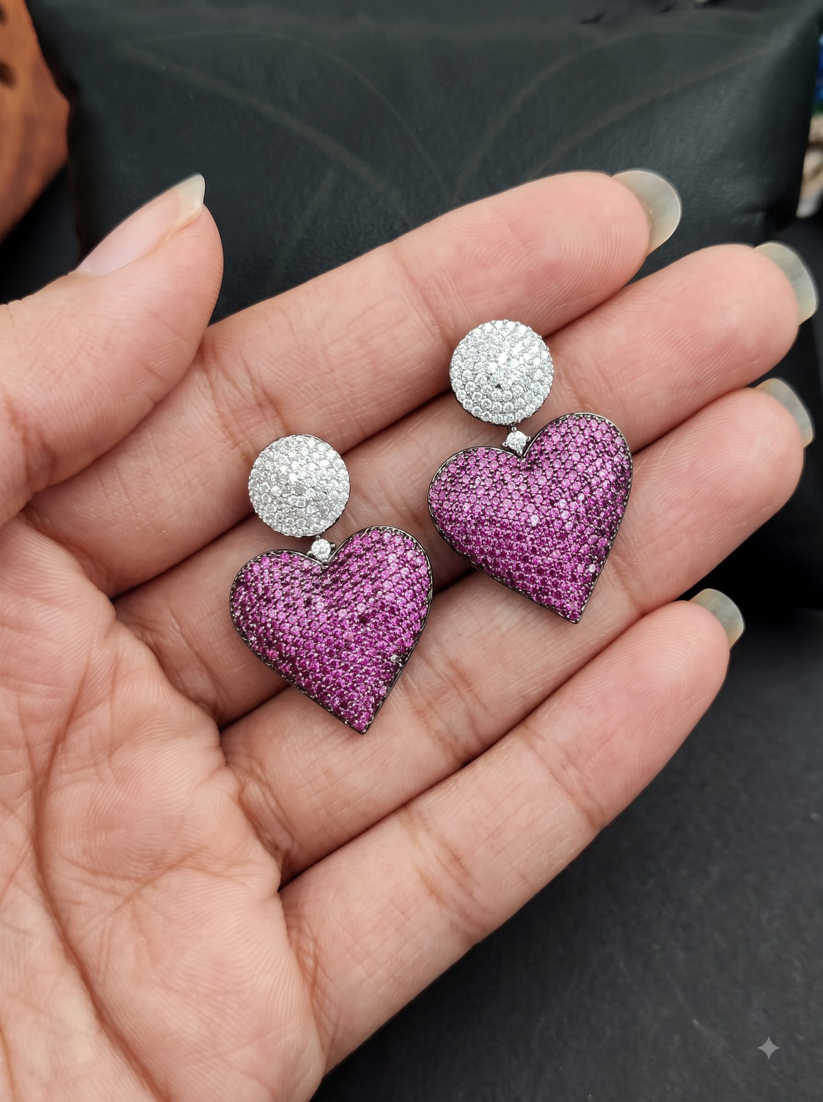 The Blush Heart Stud