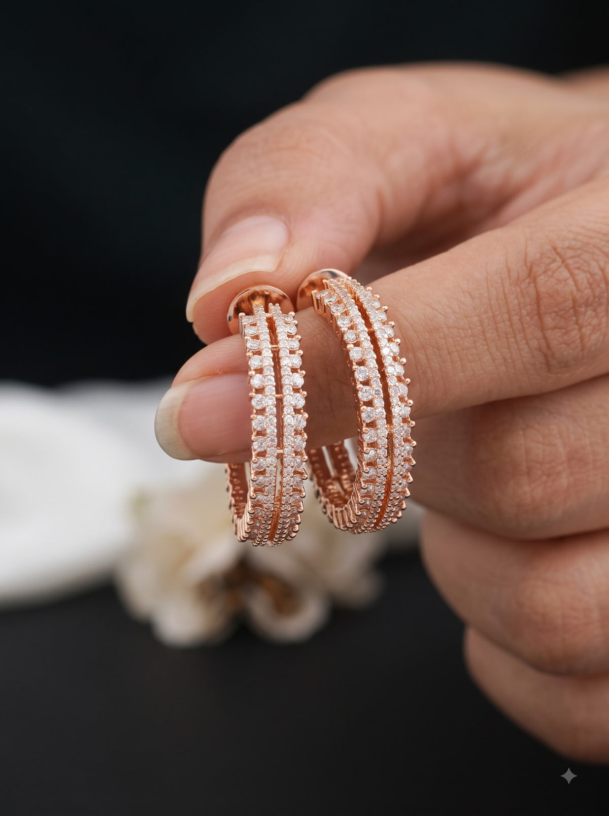 The Aura Gilded Hoop