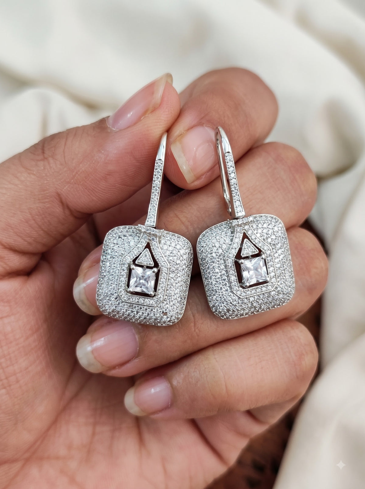 The Stellar Square Pave Stud
