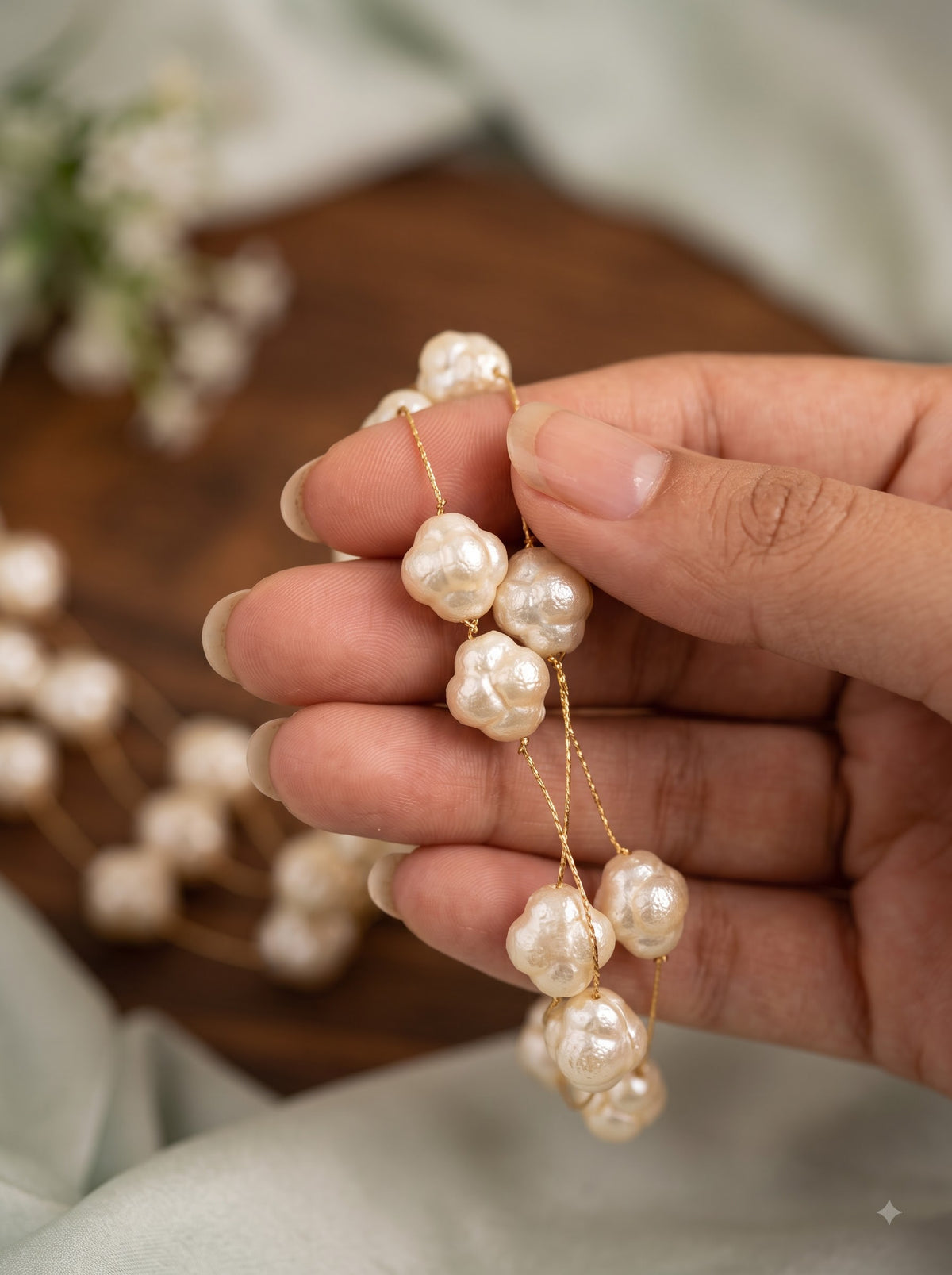 Etheria Multi-Strand Pearl Necklace