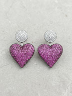 The Blush Heart Stud
