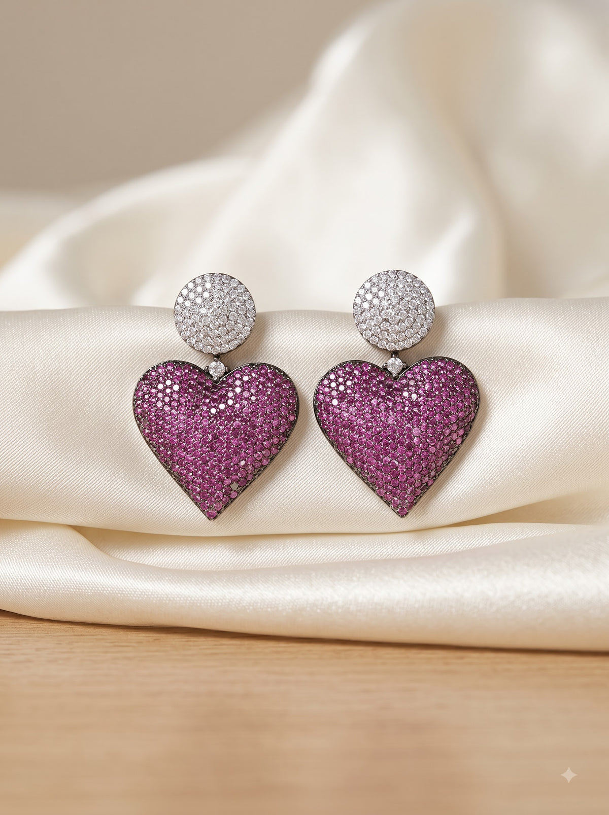 The Blush Heart Stud