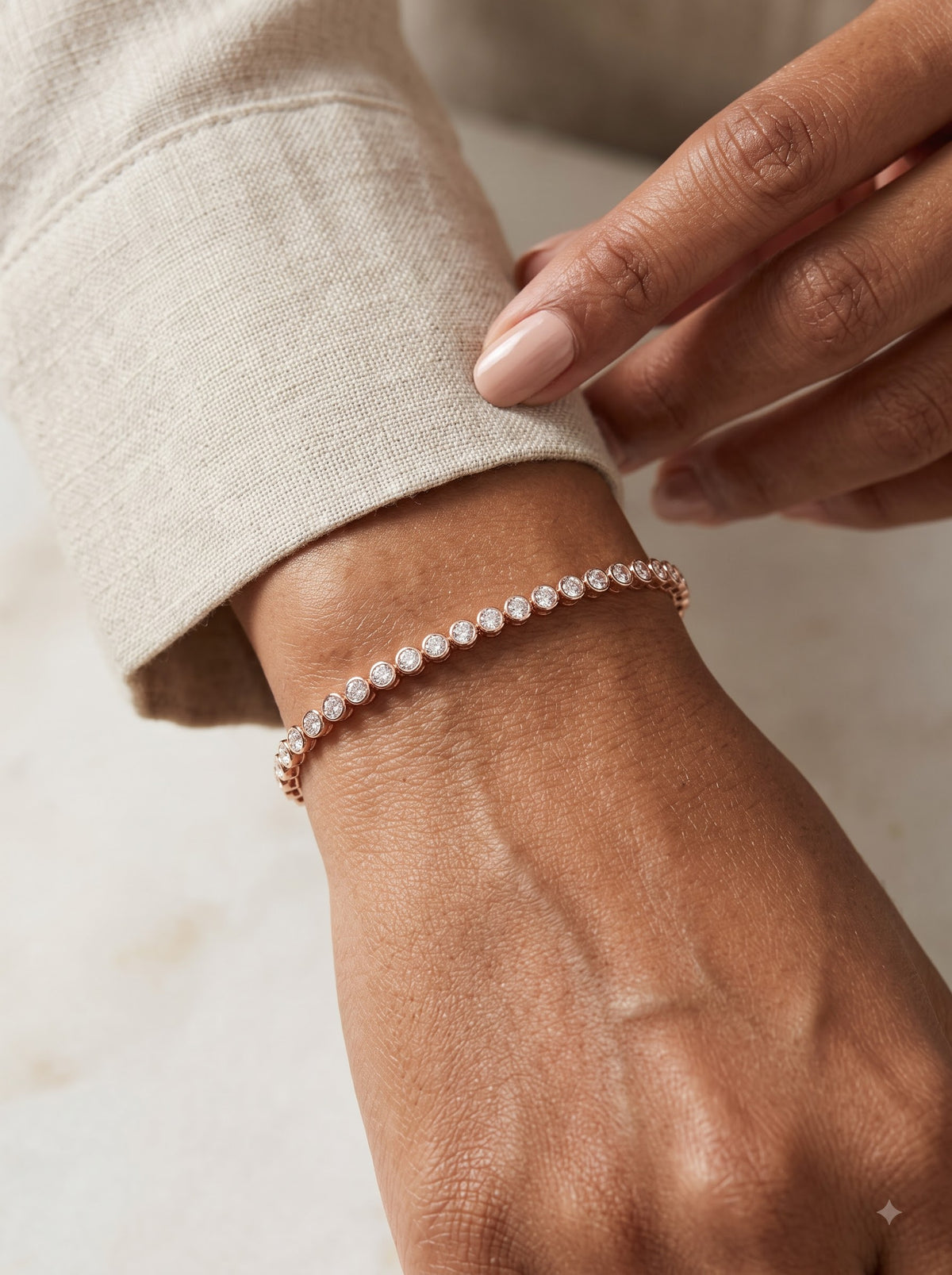 Luminous Stellar Tennis Bracelet