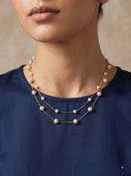 Lumina Multi Strand Pearl Necklace