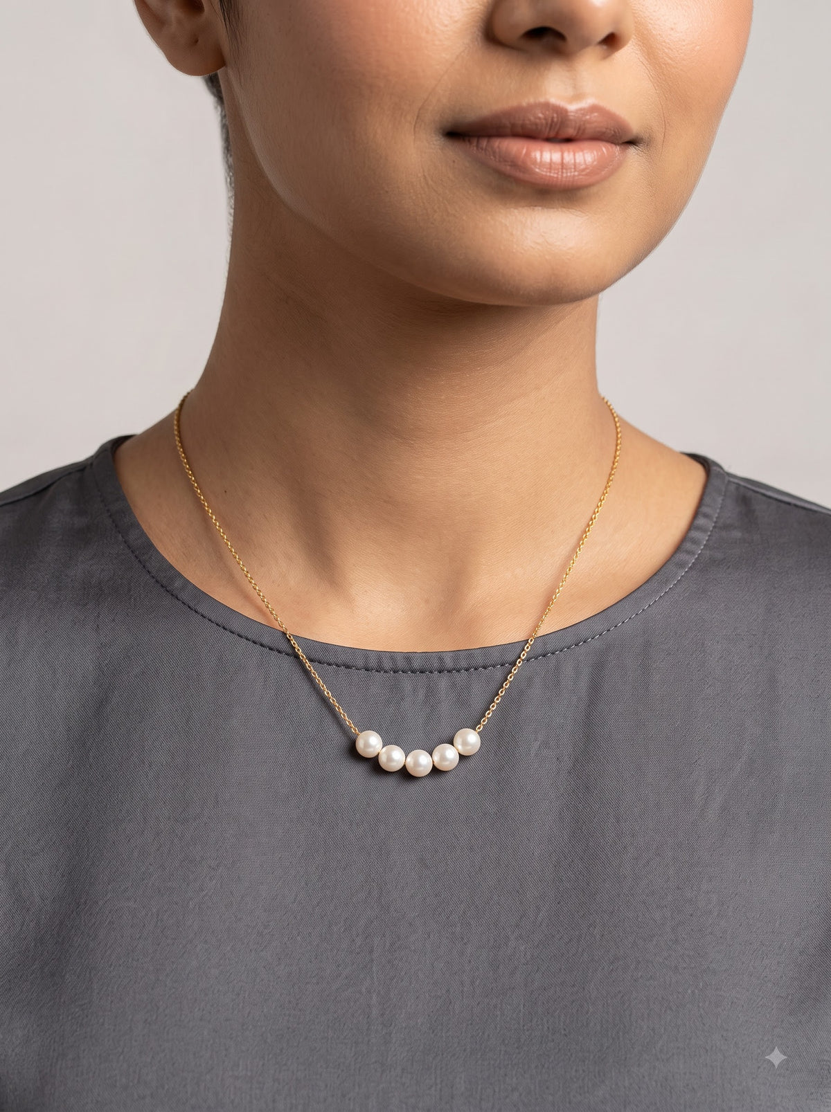 Lumina Pearl Solitaire Necklace