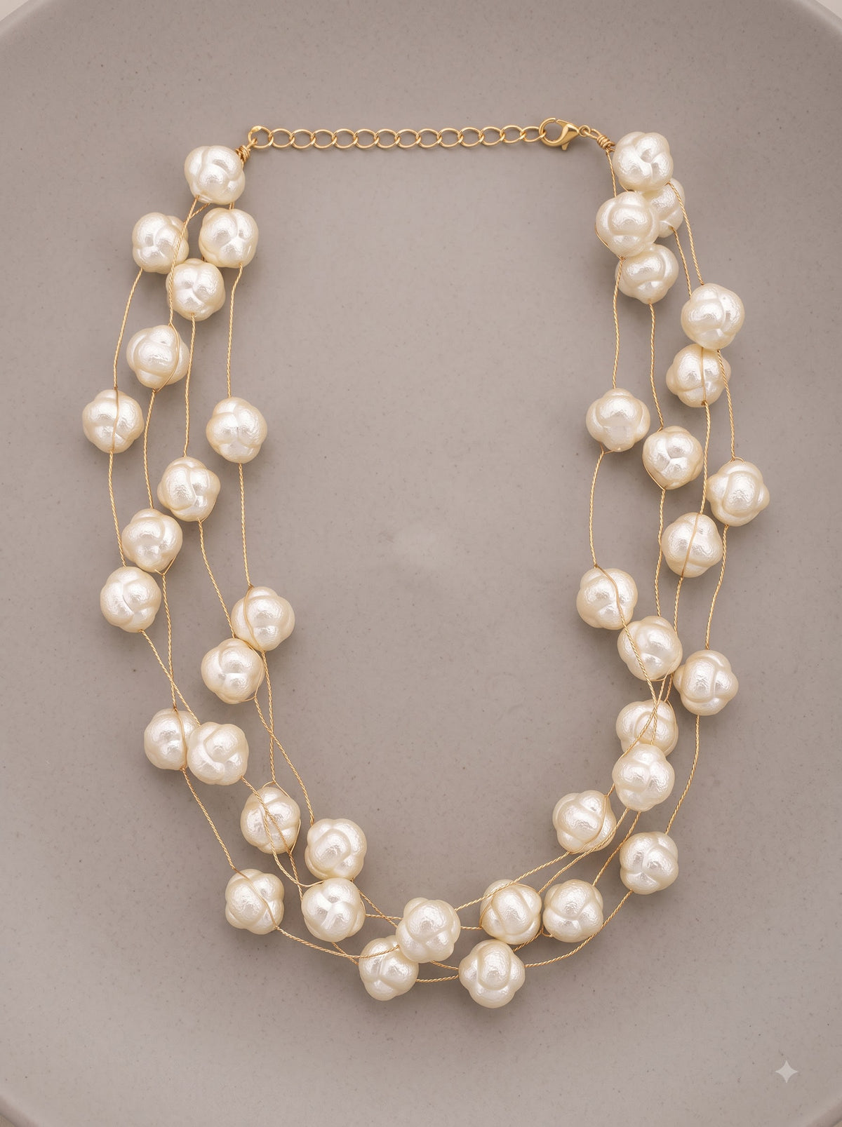 Etheria Multi-Strand Pearl Necklace