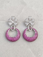 The Blush Bloom Jhumka-Hoop