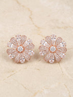 The Rose Petal crystalline Stud
