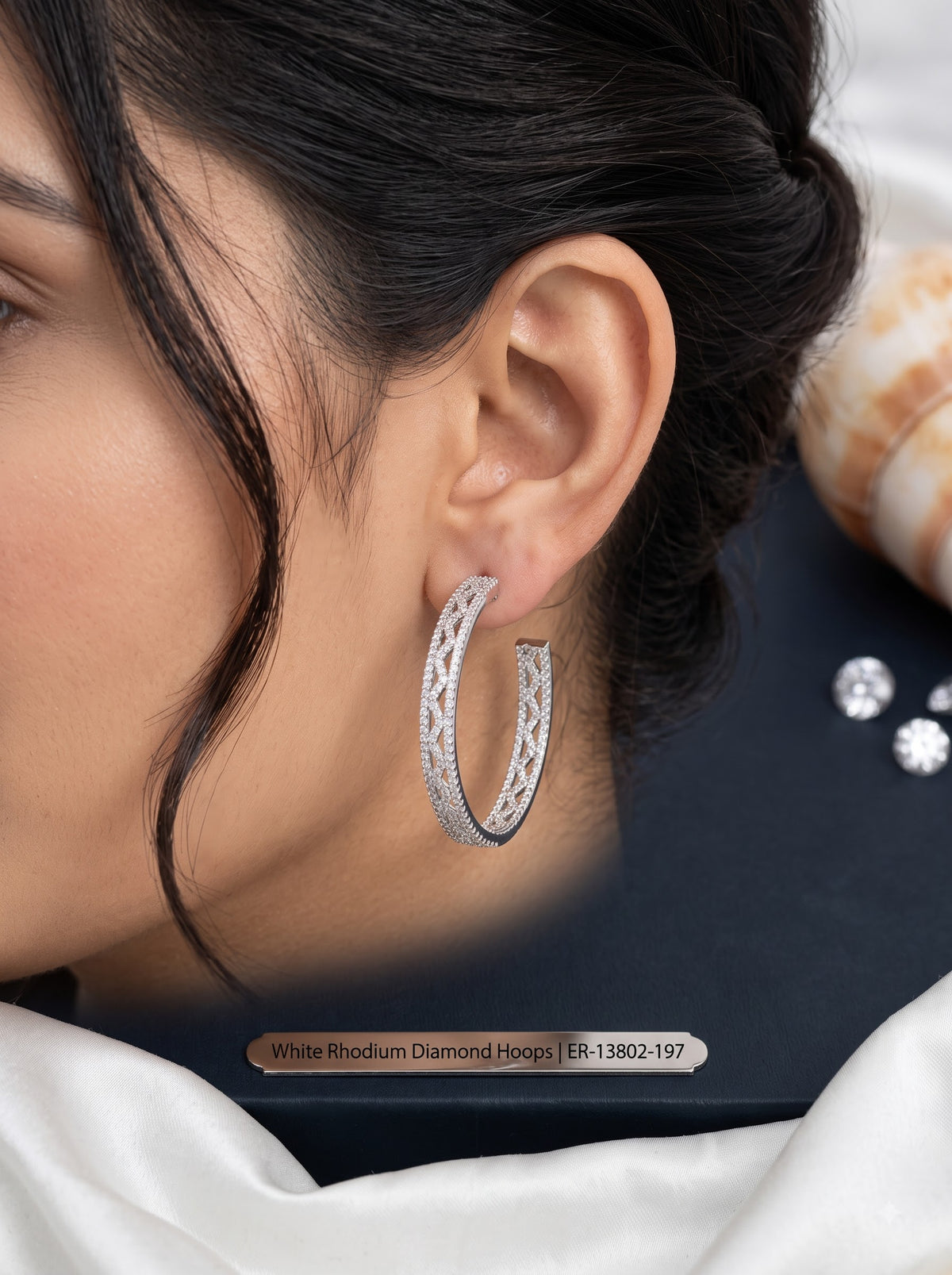 The Stellar Silver Hoop