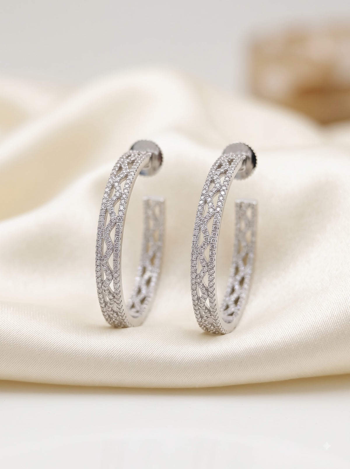 The Stellar Silver Hoop