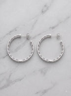 The Stellar Silver Hoop