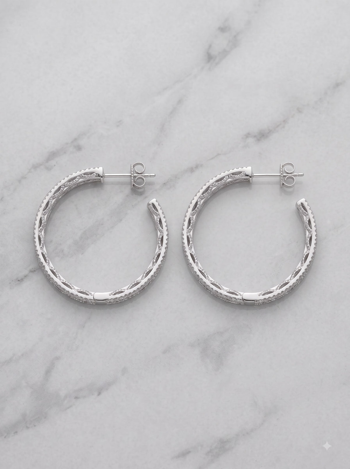 The Stellar Silver Hoop
