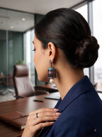 Midnight Bloom Jhumkas